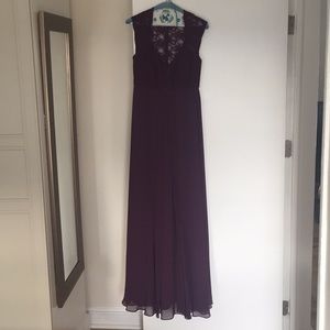 Plum maxi dress